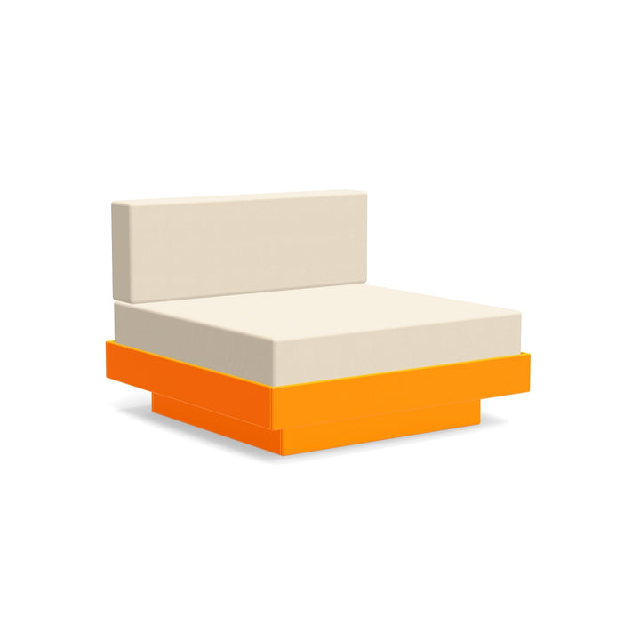 Platform One Lounge - Loll Designs - Outdoor Furniture - Sunset Orange - Flax - HORNE