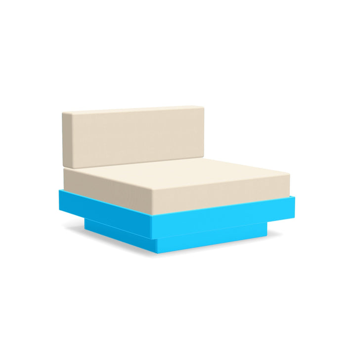 Platform One Lounge - Loll Designs - Outdoor Furniture - Sky Blue - Flax - HORNE