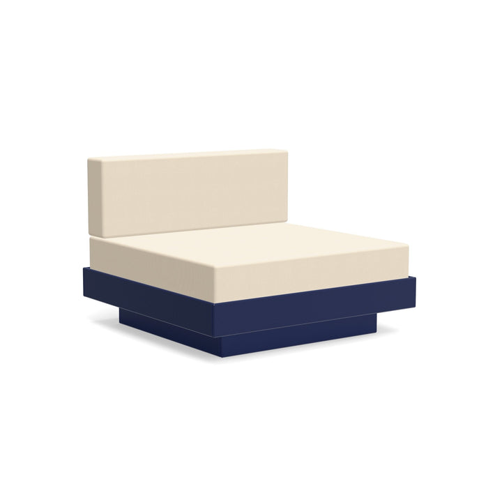 Platform One Lounge - Loll Designs - Outdoor Furniture - Navy Blue - Flax - HORNE