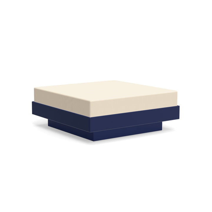 Platform One Ottoman - Loll Designs - Stools + Benches + Ottomans - Navy Blue - Flax - HORNE