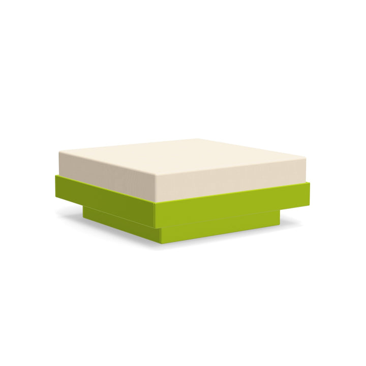 Platform One Ottoman - Loll Designs - Stools + Benches + Ottomans - Leaf Green - Flax - HORNE