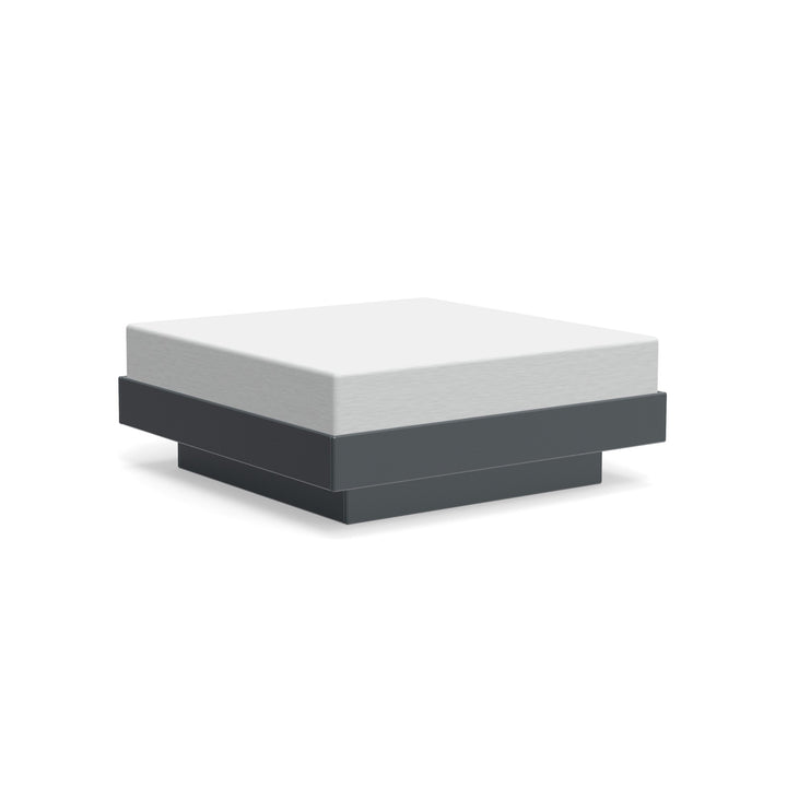 Platform One Ottoman - Loll Designs - Stools + Benches + Ottomans - Charcoal Grey - Silver - HORNE