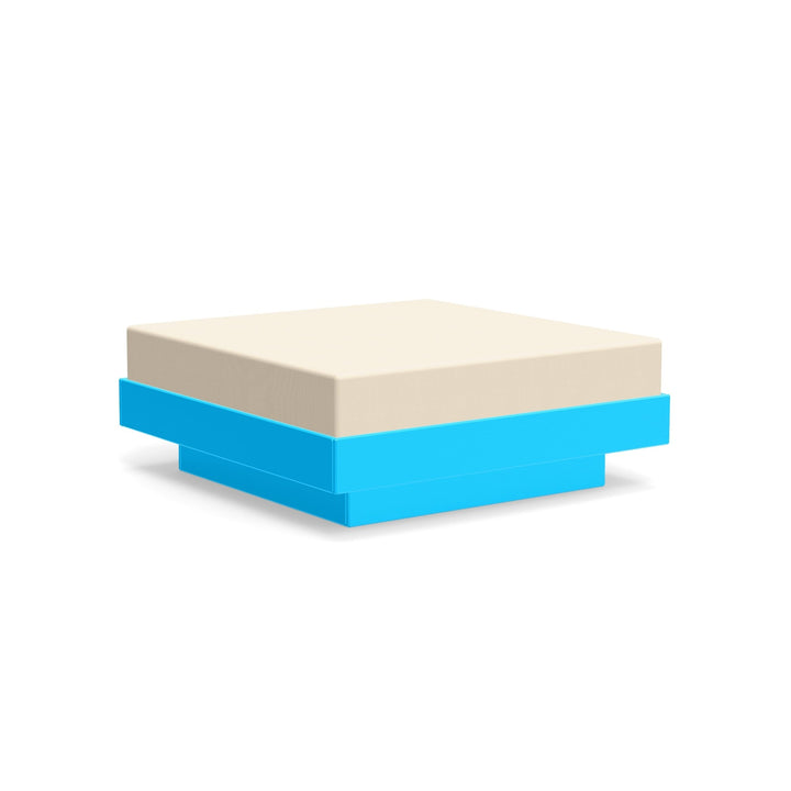 Platform One Ottoman - Loll Designs - Stools + Benches + Ottomans - Sky Blue - Flax - HORNE
