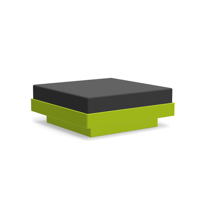 Platform One Ottoman - Loll Designs - Stools + Benches + Ottomans - Leaf Green - Charcoal - HORNE