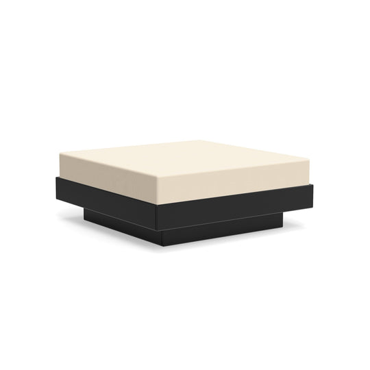 Platform One Ottoman - Loll Designs - Stools + Benches + Ottomans - Black - Flax - HORNE