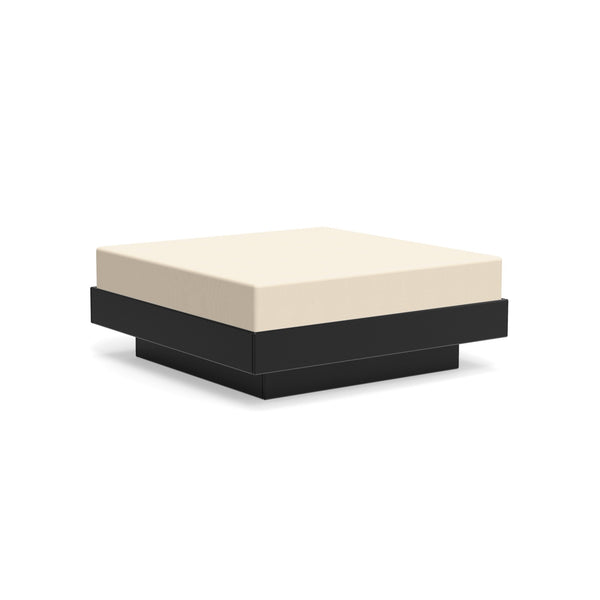 Platform One Ottoman - Loll Designs - Stools + Benches + Ottomans - Black - Flax - HORNE