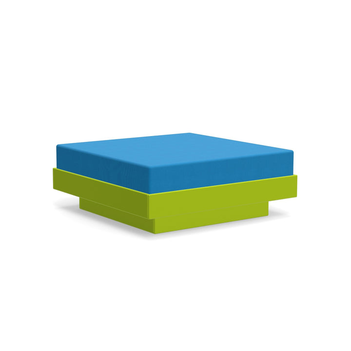 Platform One Ottoman - Loll Designs - Stools + Benches + Ottomans - Leaf Green - Regatta - HORNE