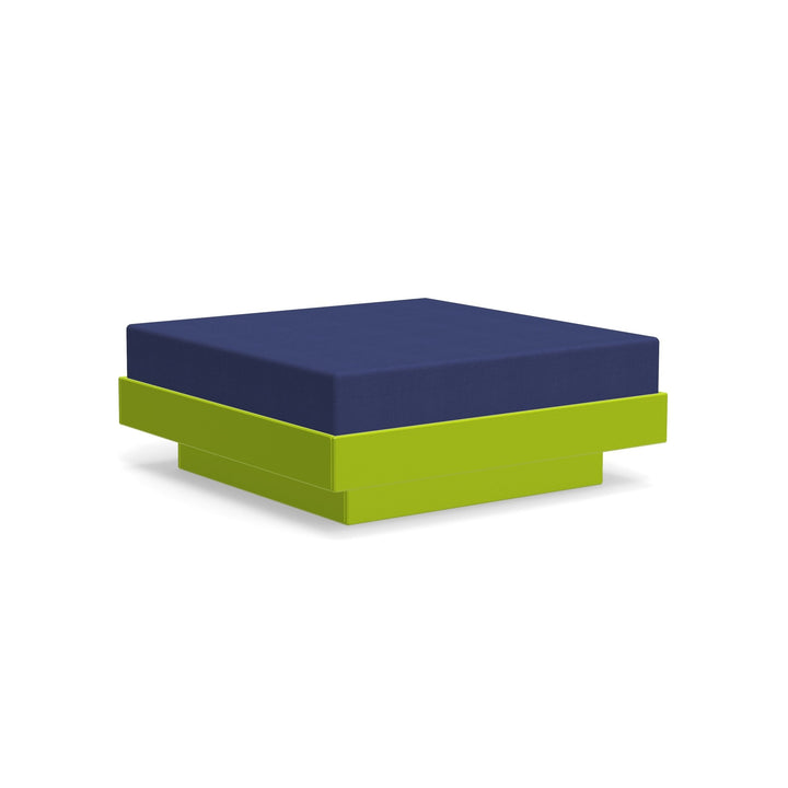Platform One Ottoman - Loll Designs - Stools + Benches + Ottomans - Leaf Green - Navy - HORNE