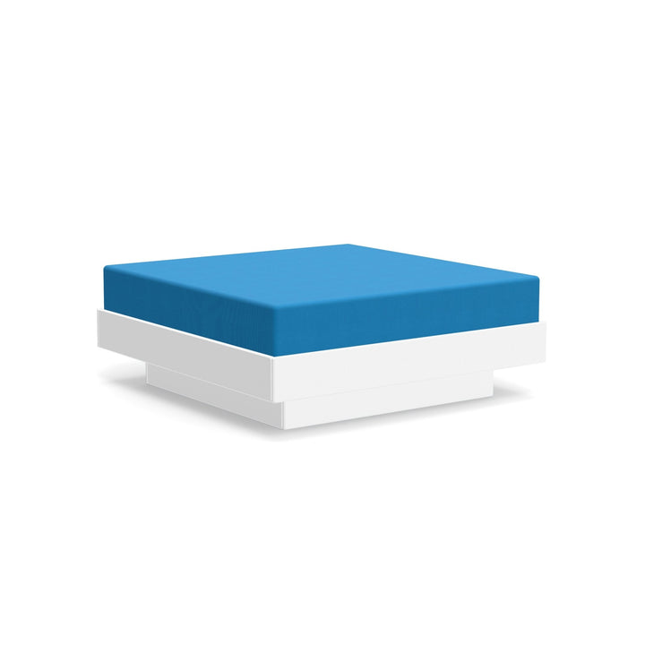 Platform One Ottoman - Loll Designs - Stools + Benches + Ottomans - Cloud White - Regatta - HORNE