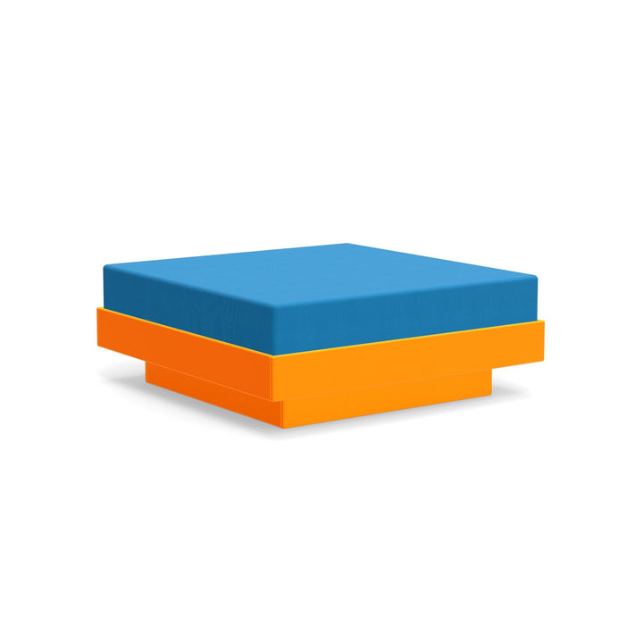 Platform One Ottoman - Loll Designs - Stools + Benches + Ottomans - Sunset Orange - Regatta - HORNE