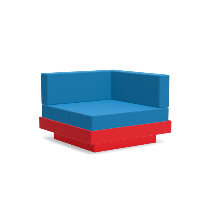 Platform One Sectional Corner - Loll Designs - Outdoor Furniture - Apple Red - Regatta - HORNE