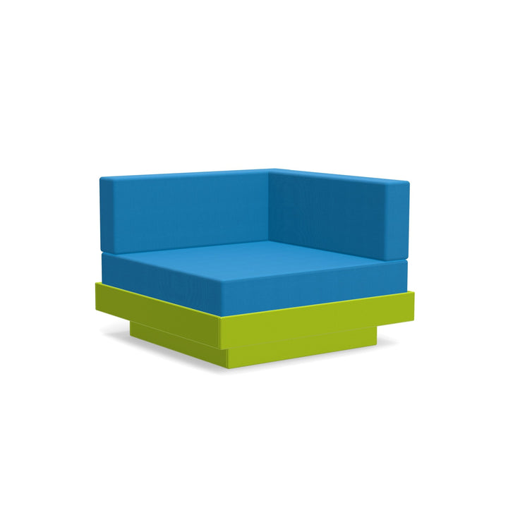 Platform One Sectional Corner - Loll Designs - Outdoor Furniture - Leaf Green - Regatta - HORNE