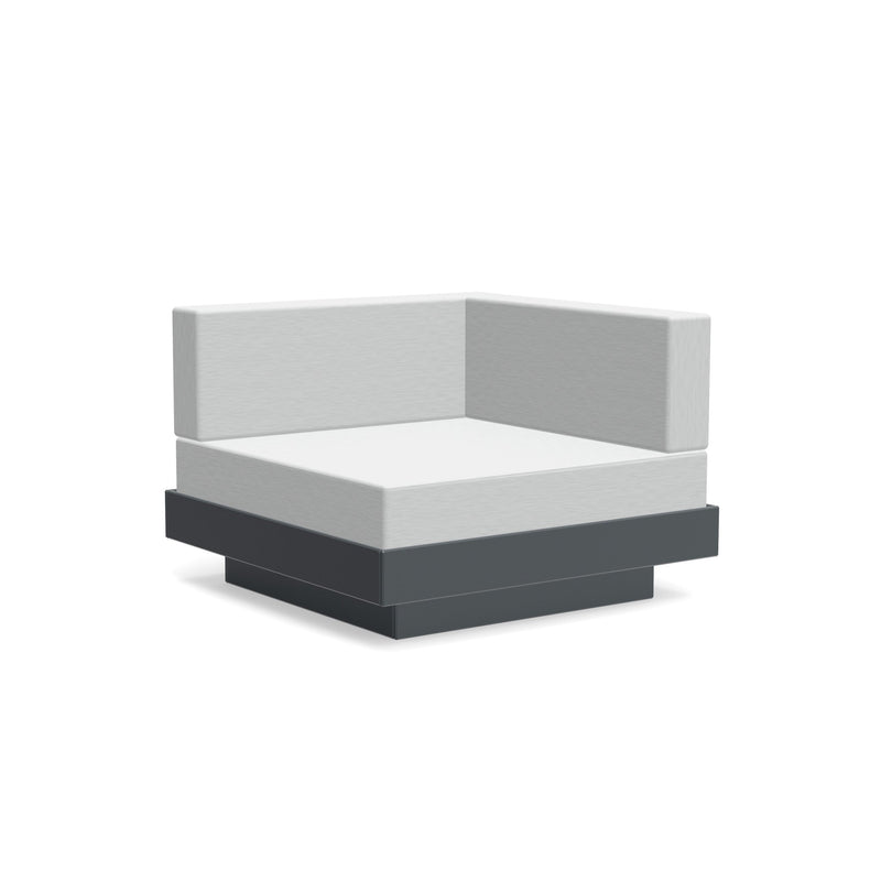 Platform One Sectional Corner - Loll Designs - Outdoor Furniture - Black - Charcoal - HORNE