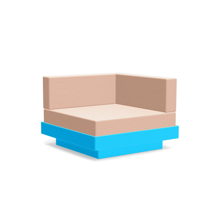 Platform One Sectional Corner - Loll Designs - Outdoor Furniture - Sky Blue - Petal - HORNE
