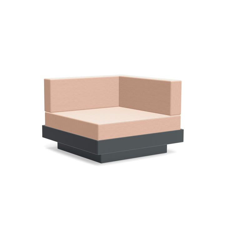 Platform One Sectional Corner - Loll Designs - Outdoor Furniture - Charcoal Grey - Petal - HORNE