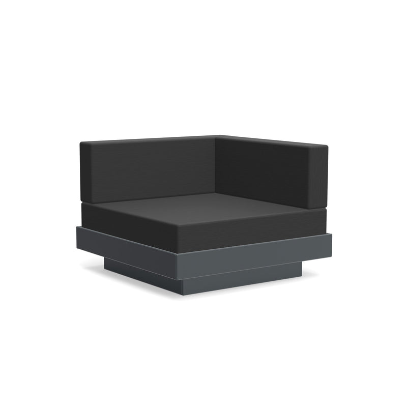 Platform One Sectional Corner - Loll Designs - Outdoor Furniture - Black - Charcoal - HORNE