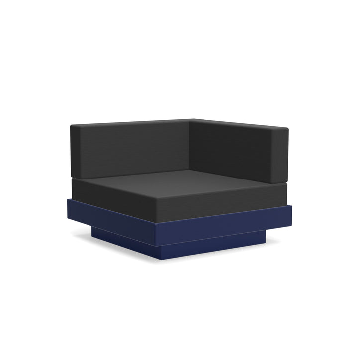 Platform One Sectional Corner - Loll Designs - Outdoor Furniture - Navy Blue - Charcoal - HORNE
