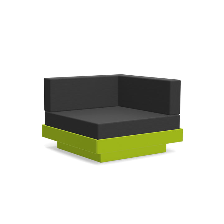 Platform One Sectional Corner - Loll Designs - Outdoor Furniture - Leaf Green - Charcoal - HORNE