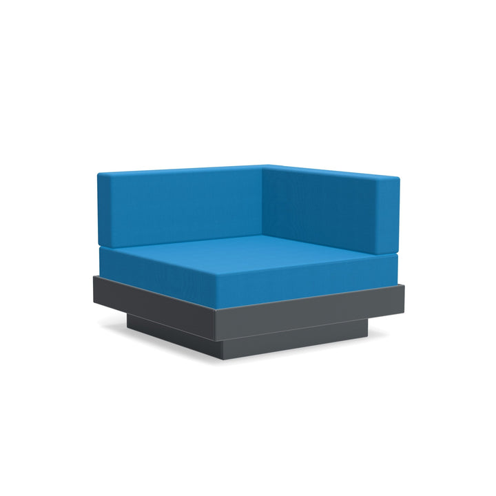 Platform One Sectional Corner - Loll Designs - Outdoor Furniture - Charcoal Grey - Regatta - HORNE