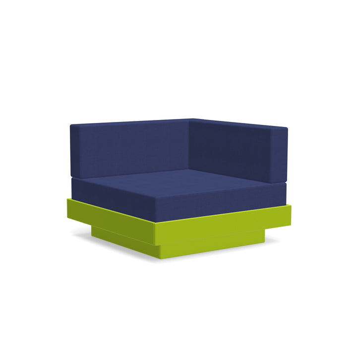 Platform One Sectional Corner - Loll Designs - Outdoor Furniture - Leaf Green - Navy - HORNE