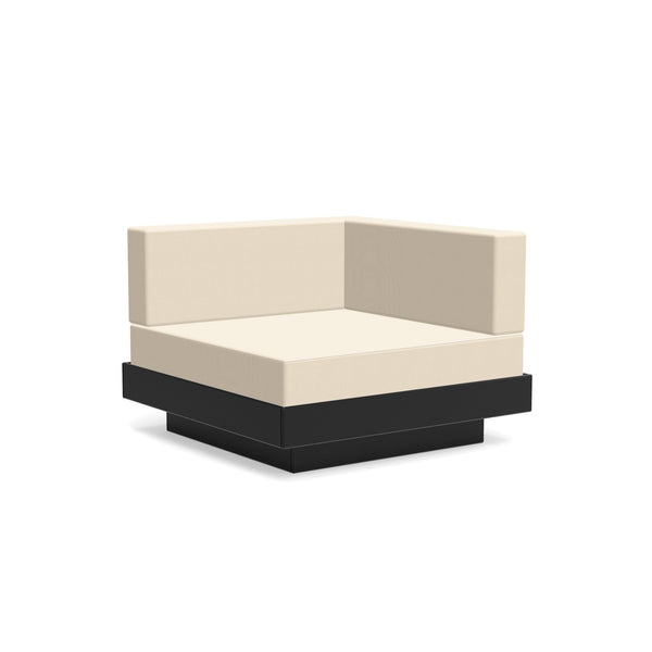 Platform One Sectional Corner - Loll Designs - Outdoor Furniture - Black - Flax - HORNE