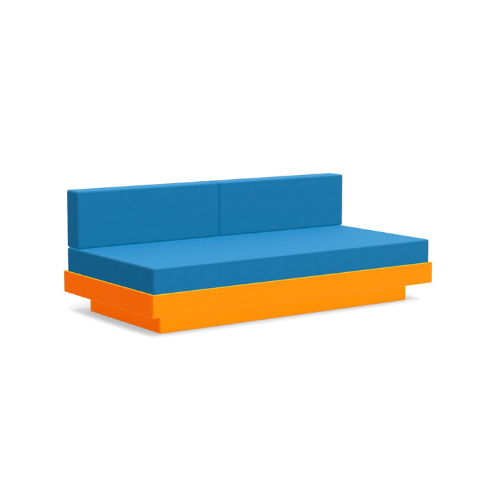 Platform One Sectional Sofa - Loll Designs - Outdoor Furniture - Sunset Orange - Regatta - HORNE