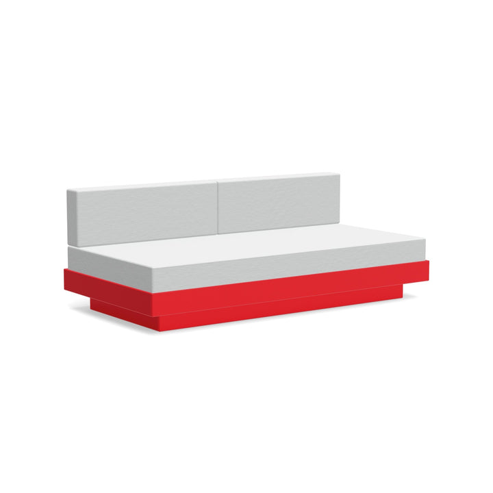 Platform One Sectional Sofa - Loll Designs - Outdoor Furniture - Apple Red - Silver - HORNE