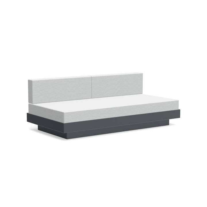 Platform One Sectional Sofa - Loll Designs - Outdoor Furniture - Charcoal Grey - Silver - HORNE