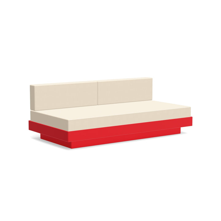 Platform One Sectional Sofa - Loll Designs - Outdoor Furniture - Apple Red - Flax - HORNE