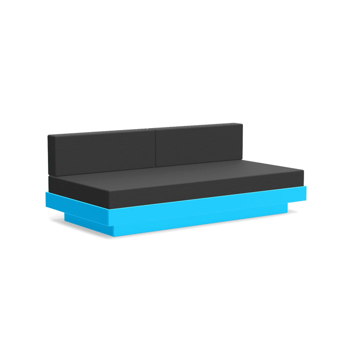 Platform One Sectional Sofa - Loll Designs - Outdoor Furniture - Sky Blue - Charcoal - HORNE