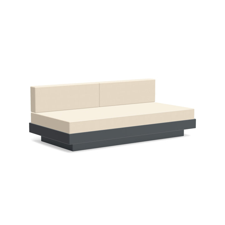 Platform One Sectional Sofa - Loll Designs - Outdoor Furniture - Charcoal Grey - Flax - HORNE