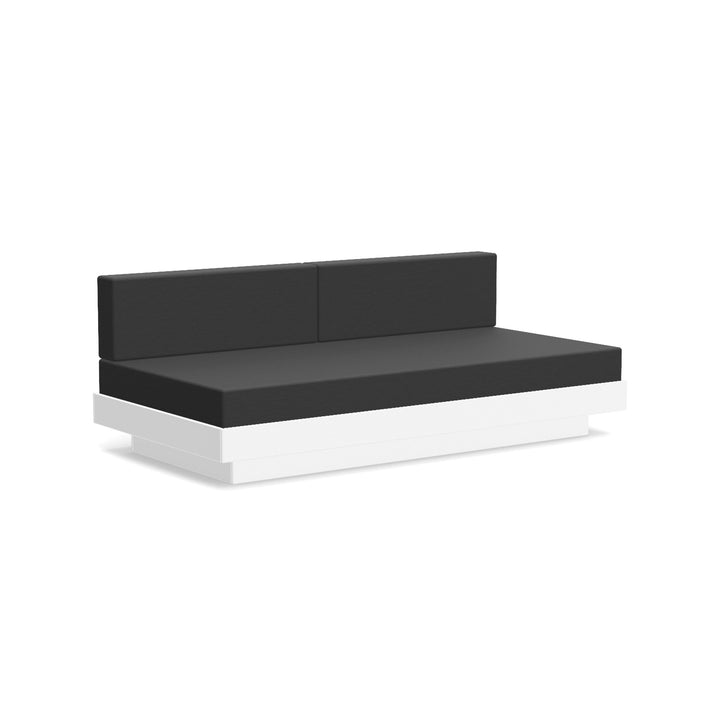 Platform One Sectional Sofa - Loll Designs - Outdoor Furniture - Cloud White - Charcoal - HORNE