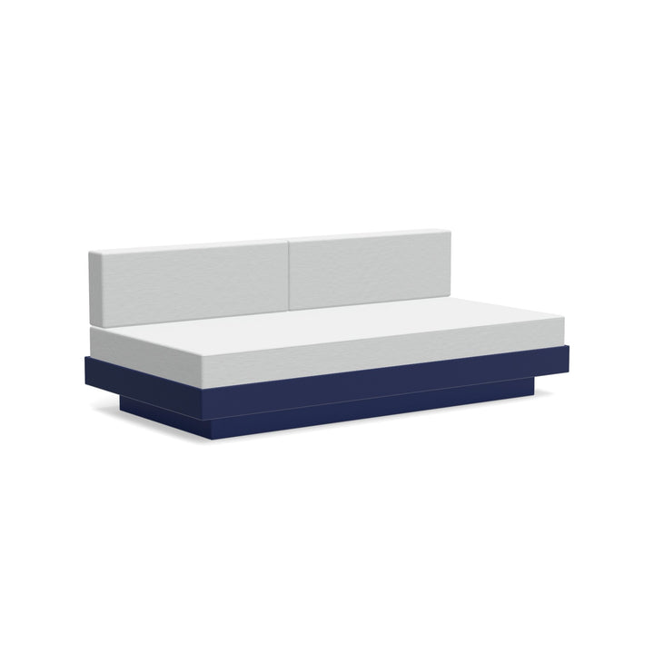 Platform One Sectional Sofa - Loll Designs - Outdoor Furniture - Navy Blue - Silver - HORNE