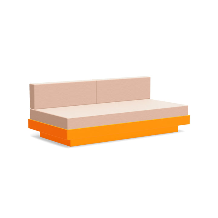 Platform One Sectional Sofa - Loll Designs - Outdoor Furniture - Sunset Orange - Petal - HORNE