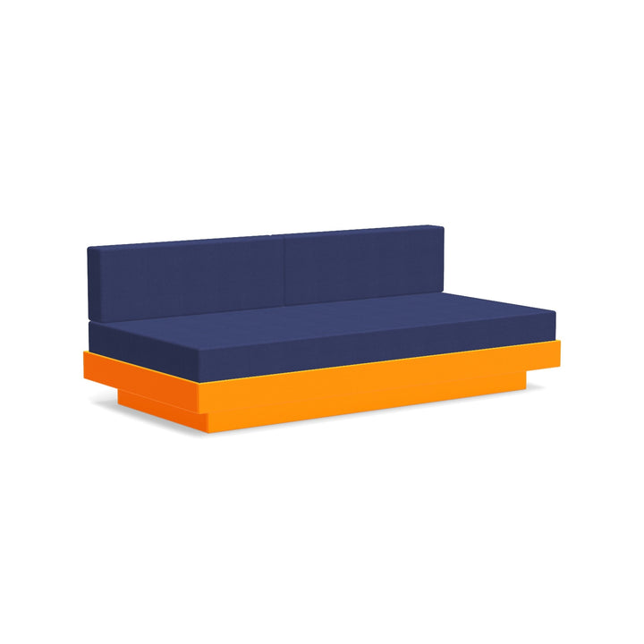 Platform One Sectional Sofa - Loll Designs - Outdoor Furniture - Sunset Orange - Navy - HORNE