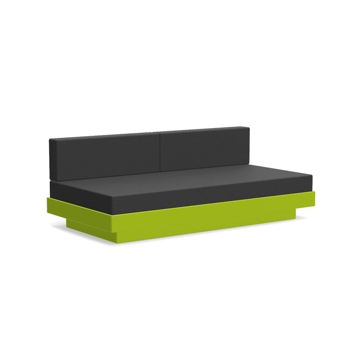 Platform One Sectional Sofa - Loll Designs - Outdoor Furniture - Leaf Green - Charcoal - HORNE