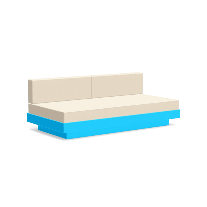 Platform One Sectional Sofa - Loll Designs - Outdoor Furniture - Sky Blue - Flax - HORNE