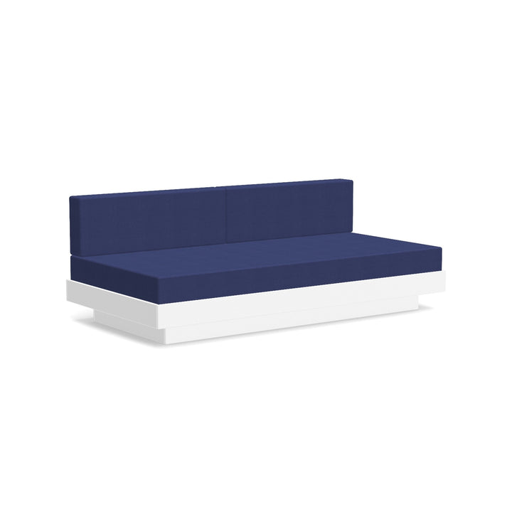 Platform One Sectional Sofa - Loll Designs - Outdoor Furniture - Cloud White - Navy - HORNE