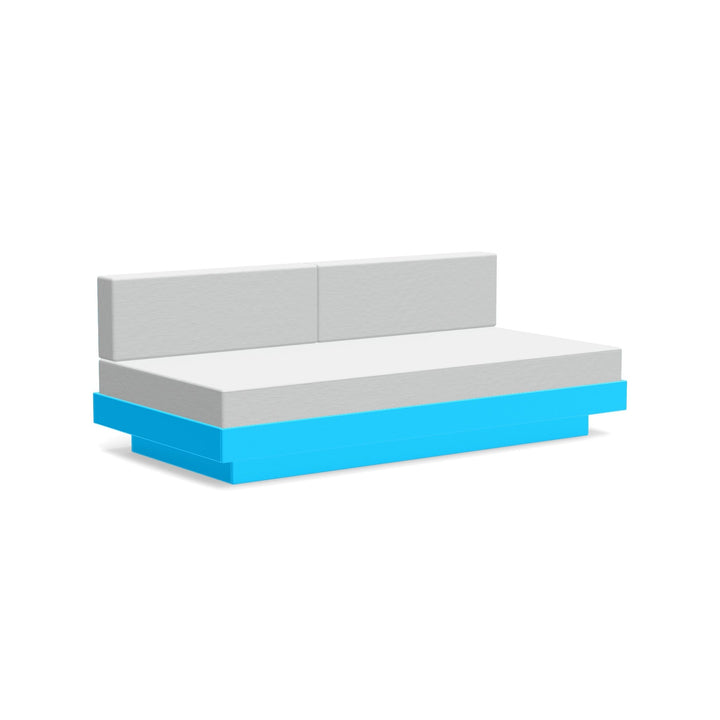 Platform One Sectional Sofa - Loll Designs - Outdoor Furniture - Sky Blue - Silver - HORNE
