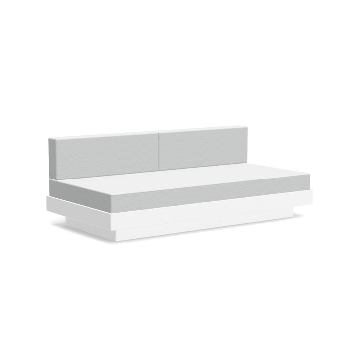 Platform One Sectional Sofa - Loll Designs - Outdoor Furniture - Cloud White - Silver - HORNE