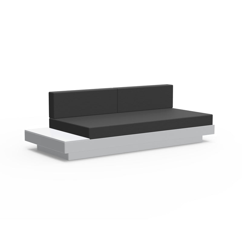 Platform One Sectional Sofa with Left/Right Table - Loll Designs - Outdoor Furniture - Black - Charcoal - HORNE