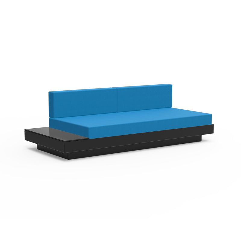 Platform One Sectional Sofa with Left/Right Table - Loll Designs - Outdoor Furniture - Black - Charcoal - HORNE