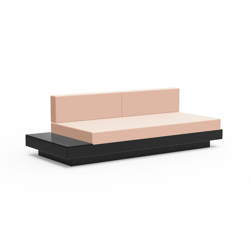 Platform One Sectional Sofa with Left/Right Table - Loll Designs - Outdoor Furniture - Black - Charcoal - HORNE