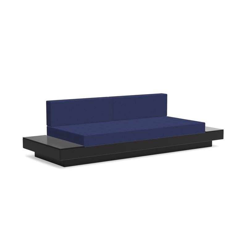 Platform One Sofa With Tables - Loll Designs - Outdoor Furniture - Black - Charcoal - HORNE