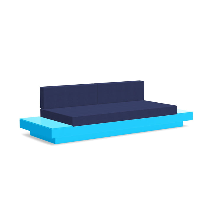 Platform One Sofa With Tables - Loll Designs - Outdoor Furniture - Sky Blue - Navy - HORNE