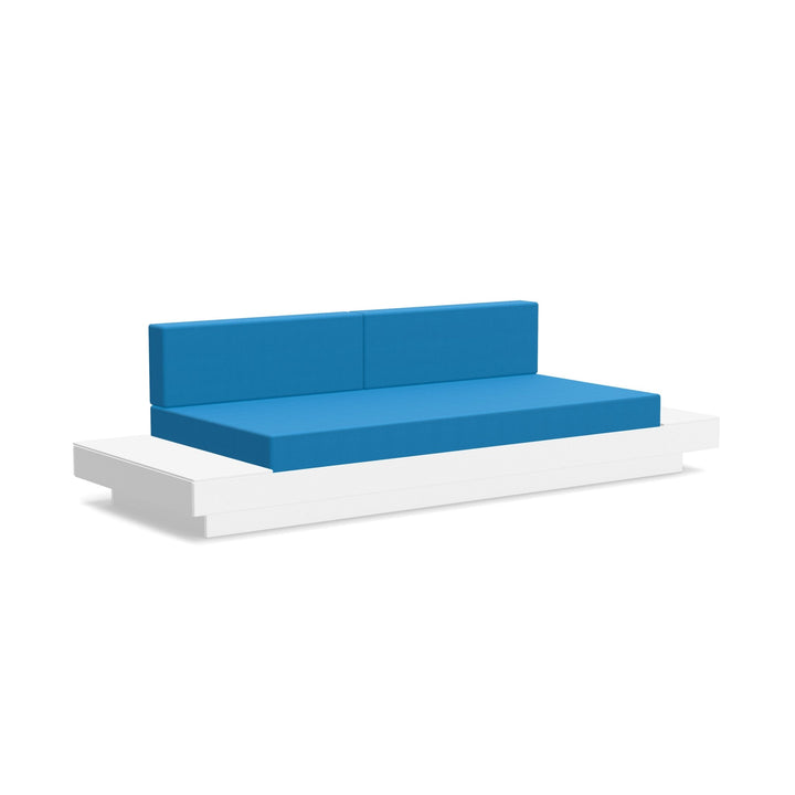 Platform One Sofa With Tables - Loll Designs - Outdoor Furniture - Cloud White - Regatta - HORNE