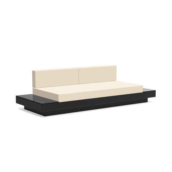 Platform One Sofa With Tables - Loll Designs - Outdoor Furniture - Black - Flax - HORNE