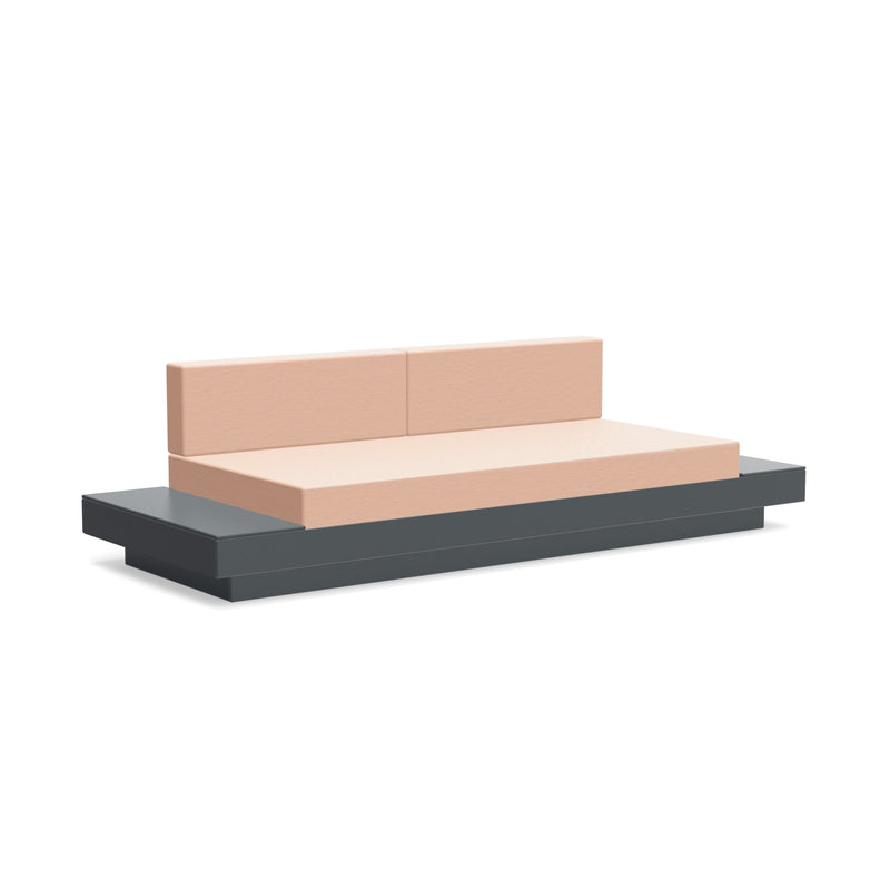 Platform One Sofa With Tables - Loll Designs - Outdoor Furniture - Black - Charcoal - HORNE