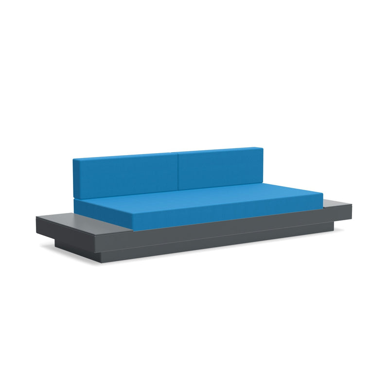 Platform One Sofa With Tables - Loll Designs - Outdoor Furniture - Black - Charcoal - HORNE