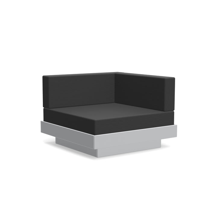 Platform One Sectional Corner - Loll Designs - Outdoor Furniture - Driftwood - Charcoal - HORNE